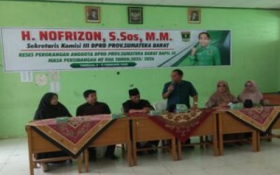 Nofrizon Jemput Aspirasi Ke SMAN 1 Tanjung Raya